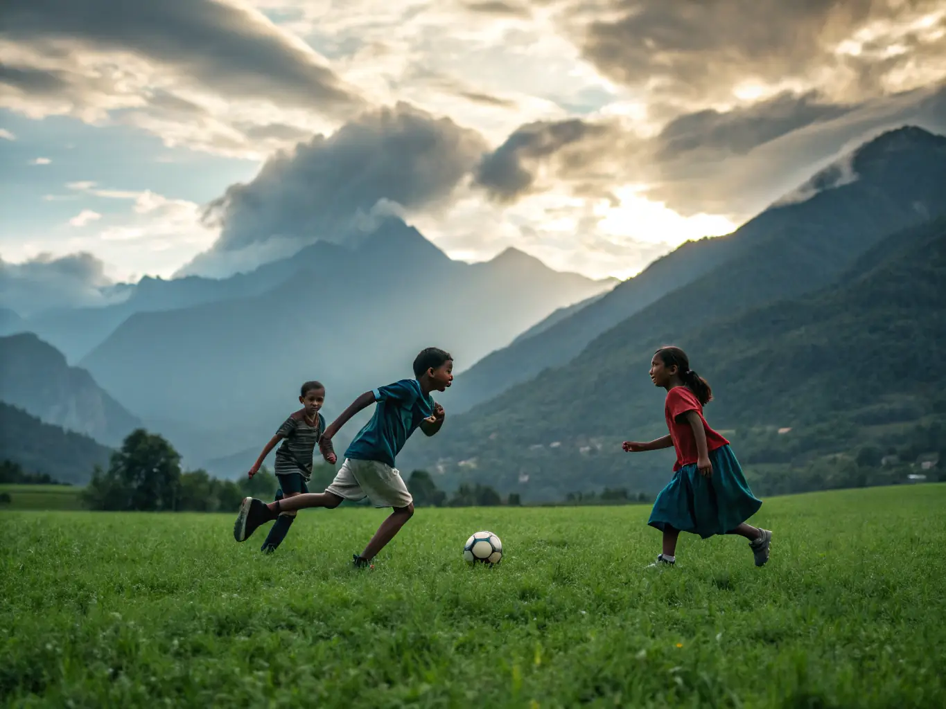 A dynamic image of participants engaged in a local sports tournament, showing teamwork, enthusiasm, and healthy competition, reflecting the active and engaging programs organized by FOYER RURAL.